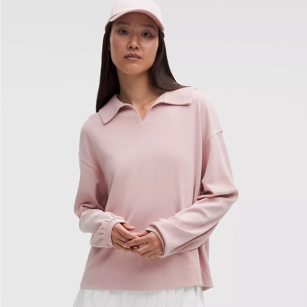 Lululemon Softstreme Pique Oversized Longsleeve Polo Shirt